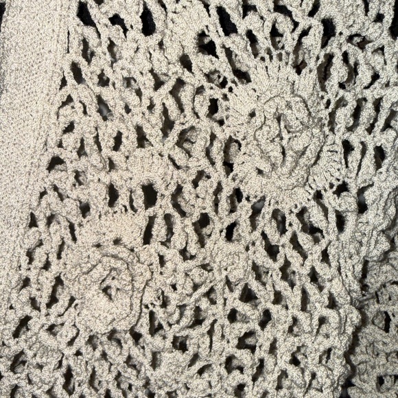 Crochet Knit Cardigan Sweater - Picture 2 of 3